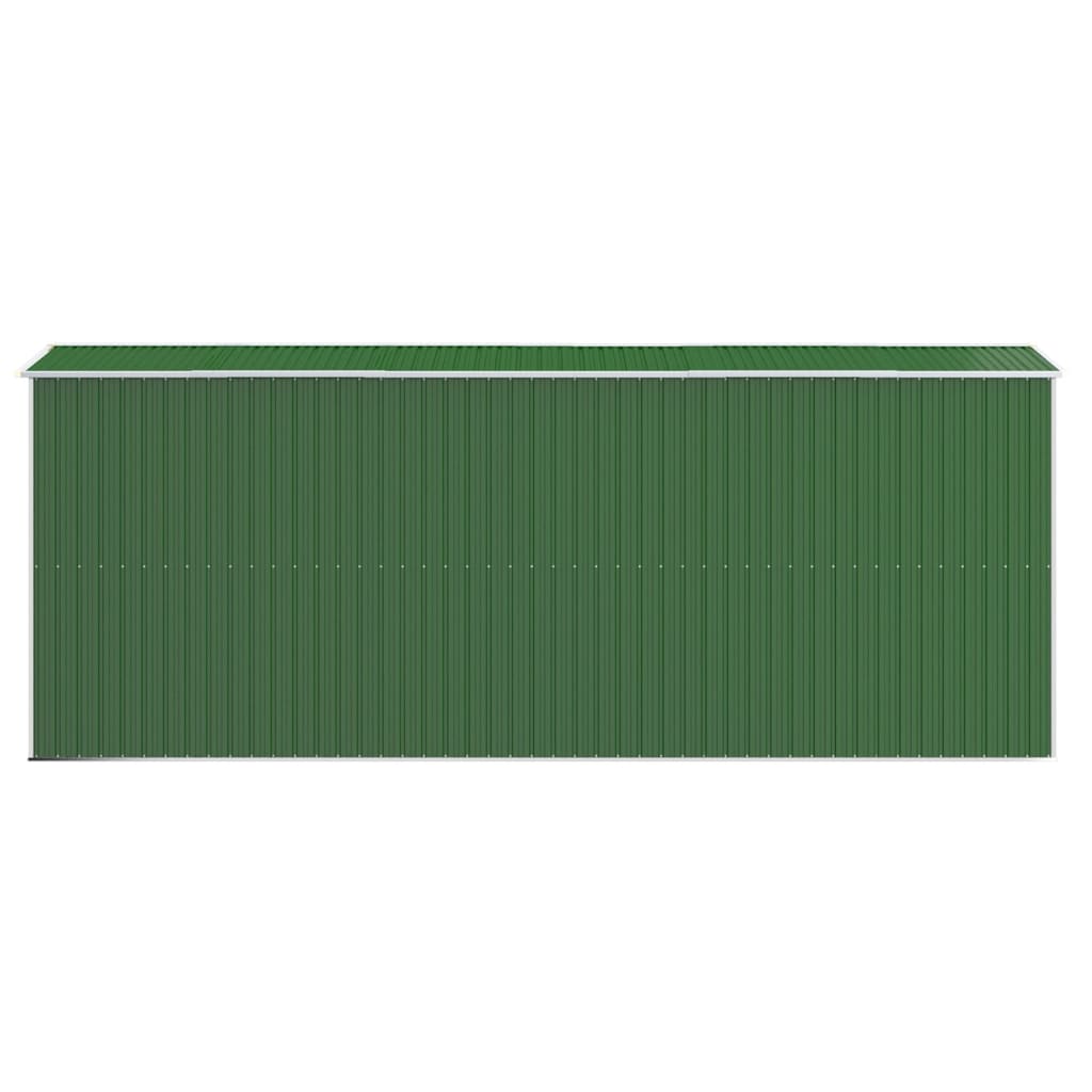 Capanno da Giardino Verde 192x523x223 cm Acciaio Zincato - homemem39