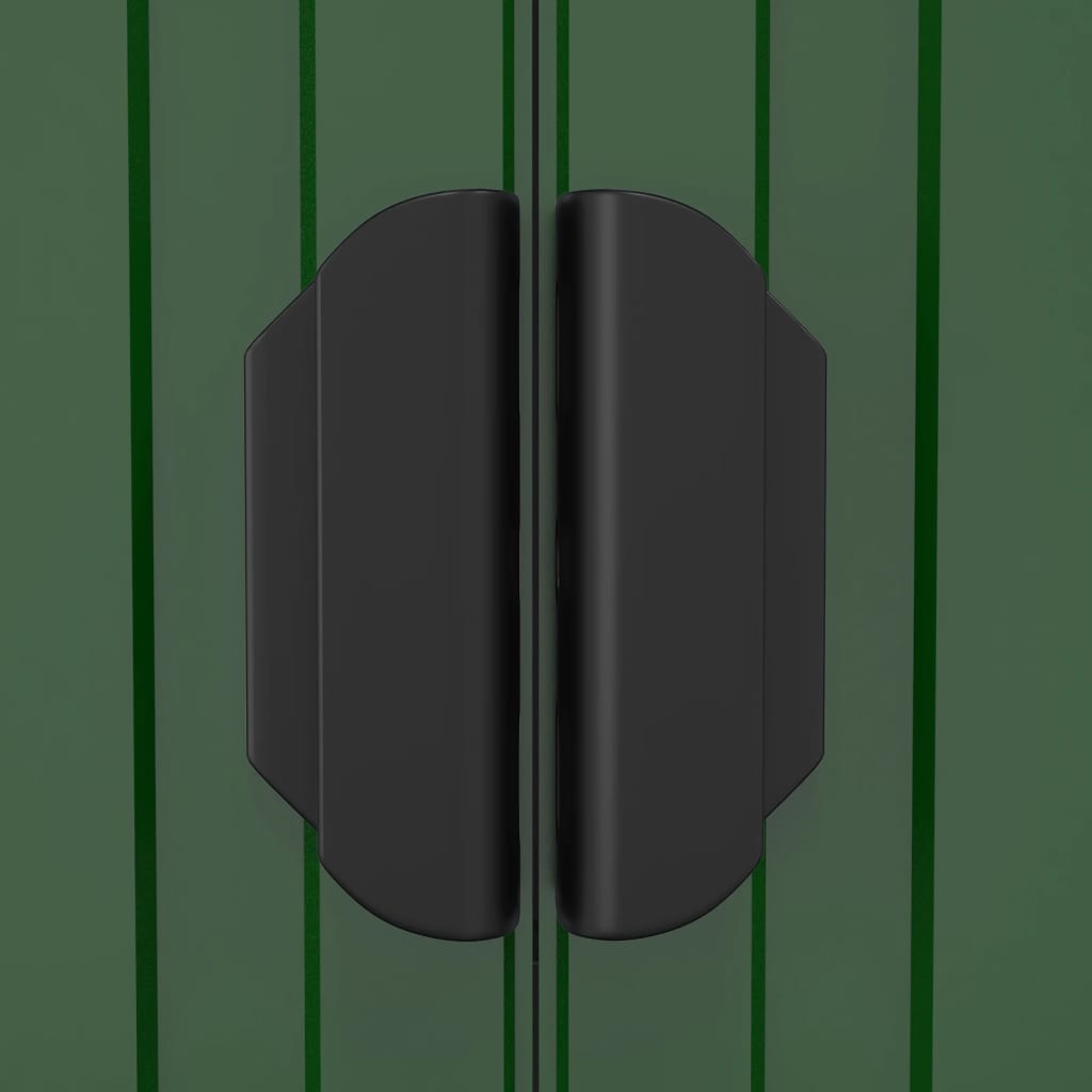 Capanno da Giardino Verde 192x606x223 cm Acciaio Zincato | homemem39