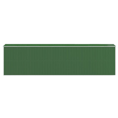 Capanno da Giardino Verde 192x772x223 cm Acciaio Zincato - homemem39