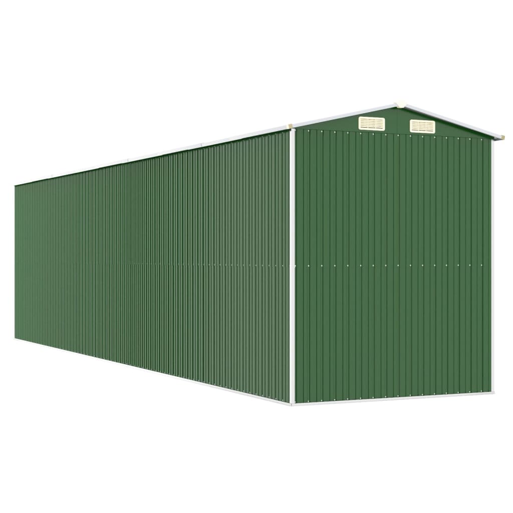 Capanno da Giardino Verde 192x772x223 cm Acciaio Zincato - homemem39