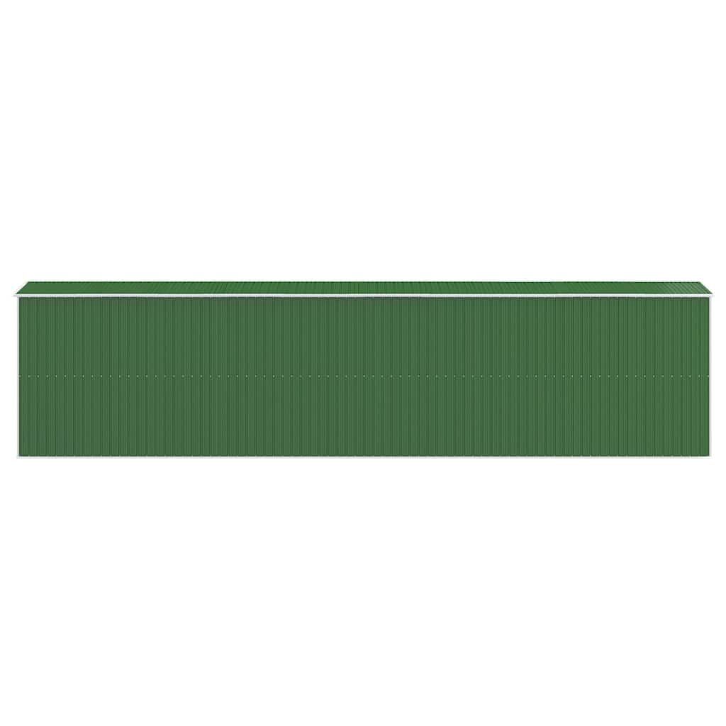 Capanno da Giardino Verde 192x855x223 cm Acciaio Zincato | homemem39