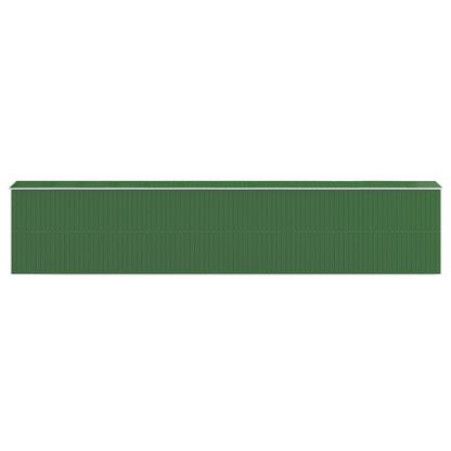 Capanno da Giardino Verde 192x938x223 cm Acciaio Zincato - homemem39