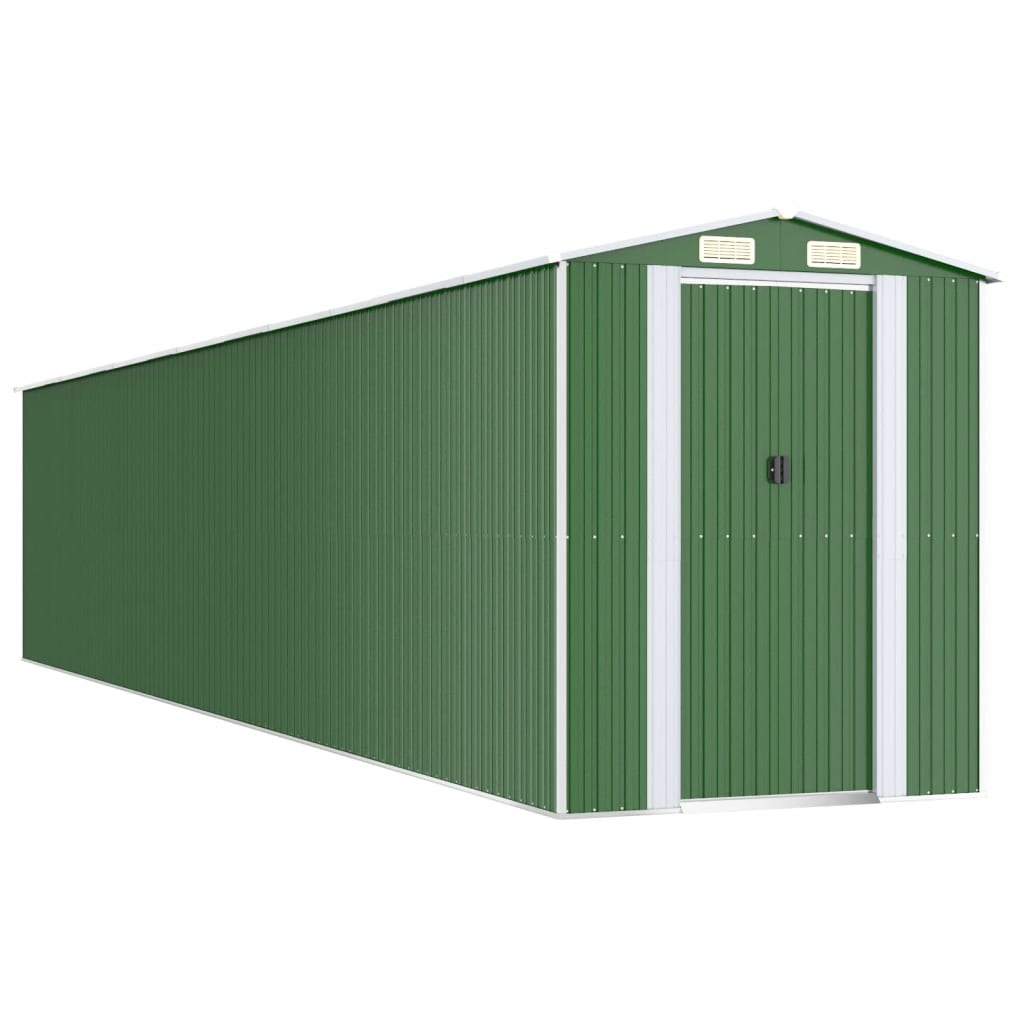 Capanno da Giardino Verde 192x1021x223 cm Acciaio Zincato - homemem39