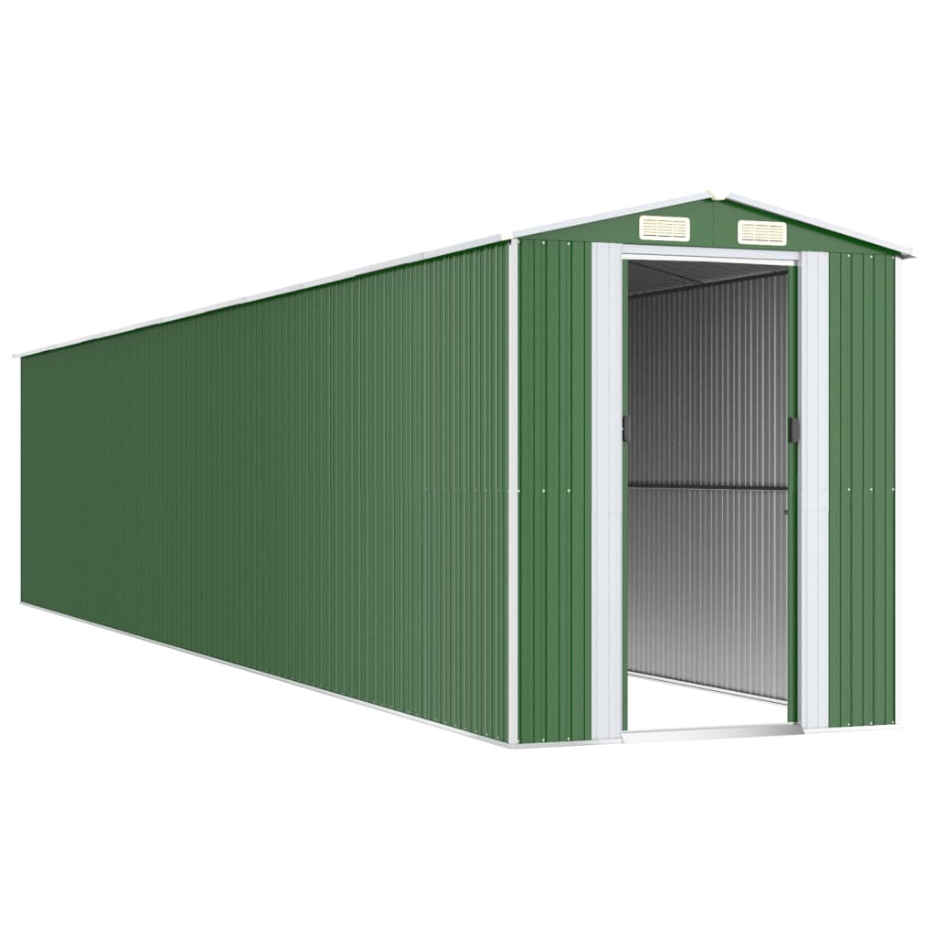 Capanno da Giardino Verde 192x1021x223 cm Acciaio Zincato - homemem39