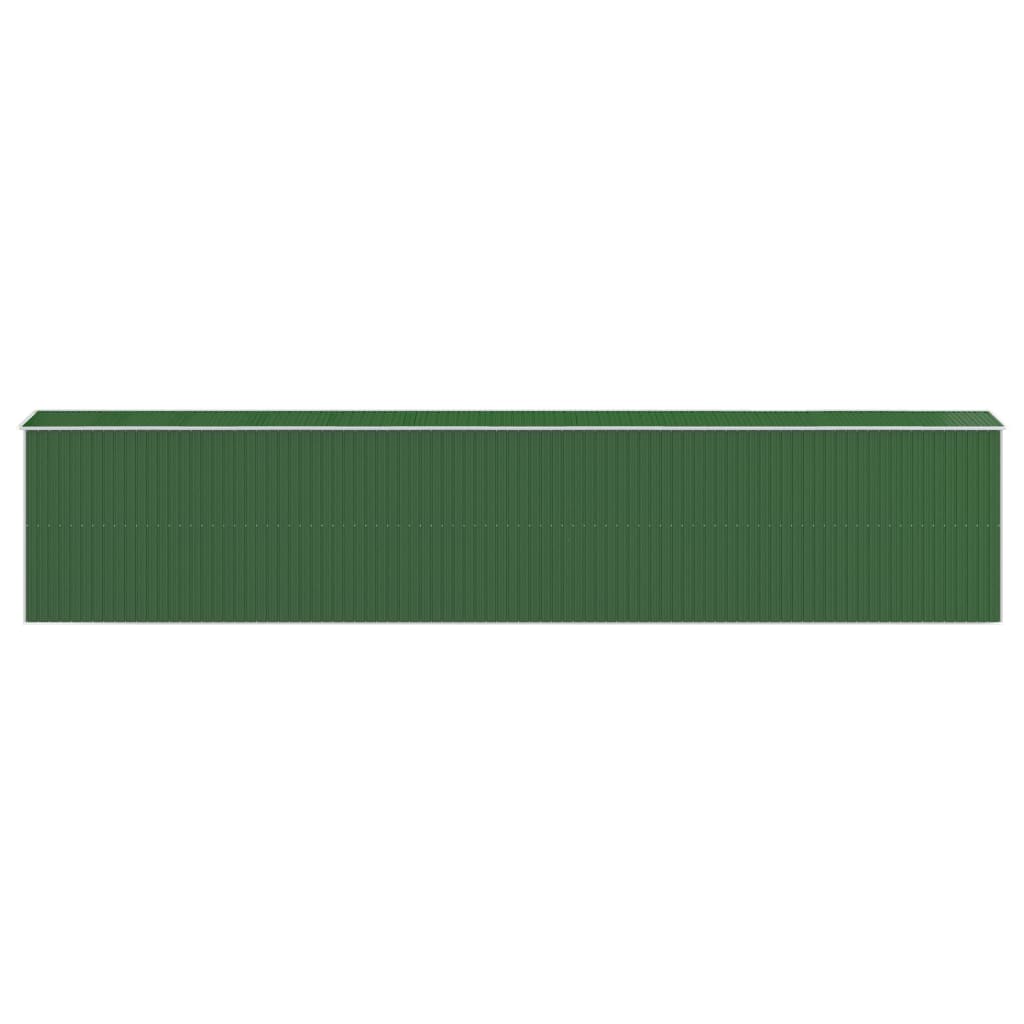 Capanno da Giardino Verde 192x1021x223 cm Acciaio Zincato - homemem39
