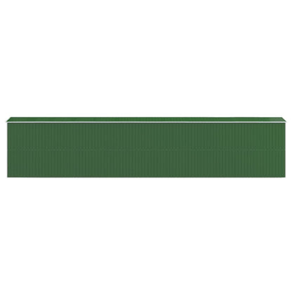 Capanno da Giardino Verde 192x1021x223 cm Acciaio Zincato - homemem39