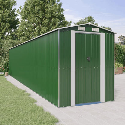 Capanno da Giardino Verde 192x1021x223 cm Acciaio Zincato - homemem39