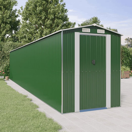 Capanno da Giardino Verde 192x1021x223 cm Acciaio Zincato - homemem39