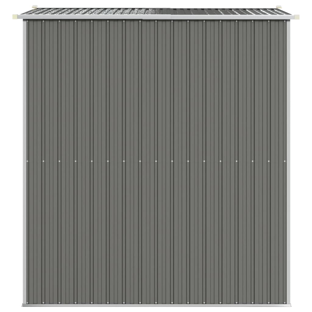 Capanno da Giardino Grigio Chiaro 192x191x223cm Acciaio Zincato - homemem39