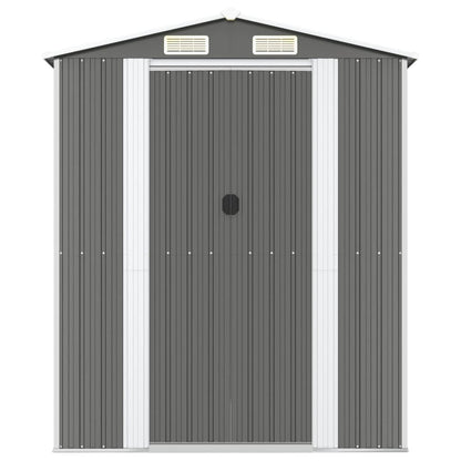 Capanno da Giardino Grigio Chiaro 192x274x223cm Acciaio Zincato - homemem39