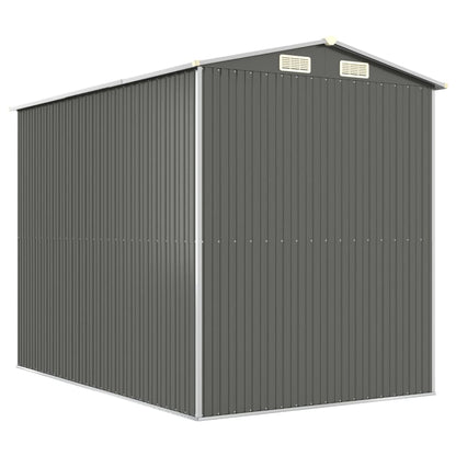 Capanno da Giardino Grigio Chiaro 192x274x223cm Acciaio Zincato - homemem39
