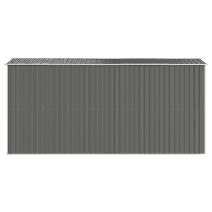 Capanno da Giardino Grigio Chiaro 192x440x223cm Acciaio Zincato - homemem39