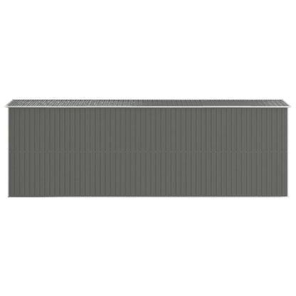 Capanno da Giardino Grigio Chiaro 192x606x223cm Acciaio Zincato - homemem39