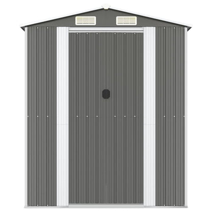 Capanno da Giardino Grigio Chiaro 192x689x223cm Acciaio Zincato - homemem39