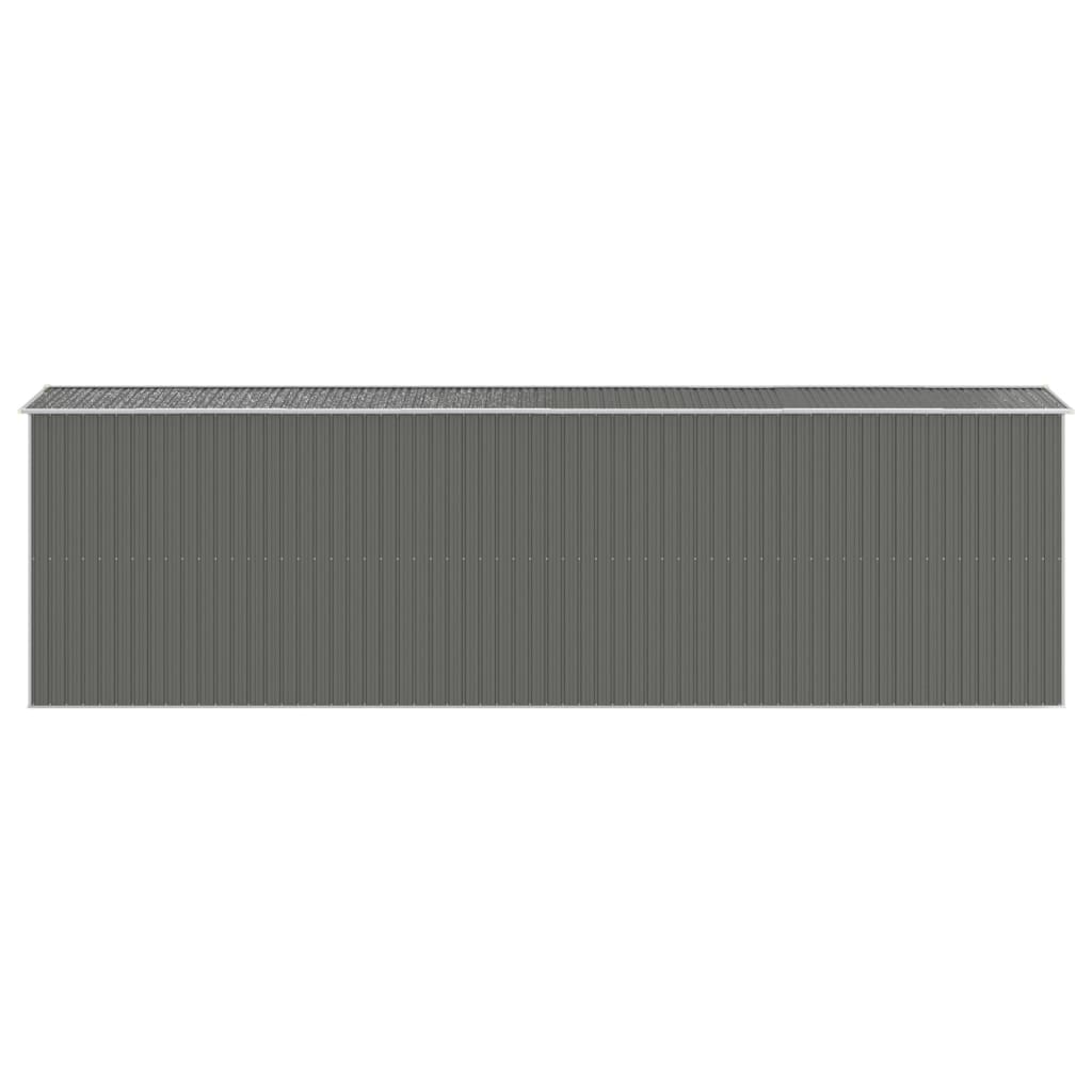 Capanno da Giardino Grigio Chiaro 192x689x223cm Acciaio Zincato - homemem39