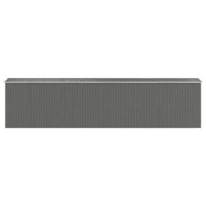 Capanno da Giardino Grigio Chiaro 192x855x223cm Acciaio Zincato - homemem39