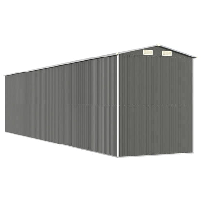 Capanno da Giardino Grigio Chiaro 192x855x223cm Acciaio Zincato - homemem39