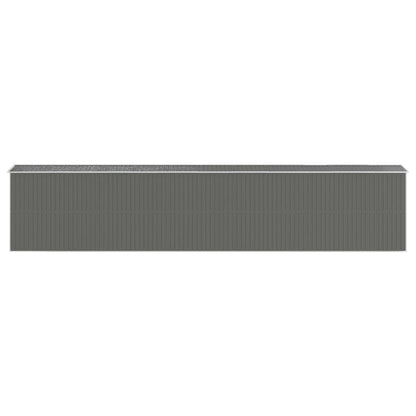 Capanno Giardino Grigio Chiaro 192x1021x223 cm Acciaio Zincato - homemem39