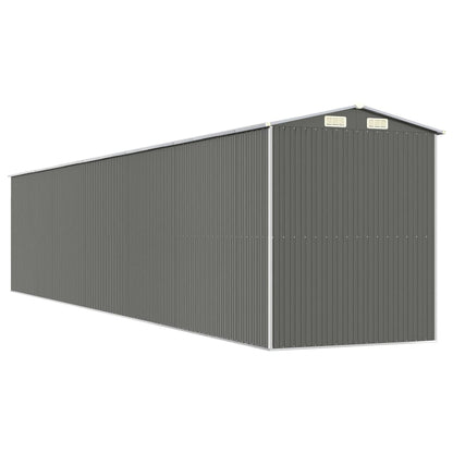 Capanno Giardino Grigio Chiaro 192x1021x223 cm Acciaio Zincato - homemem39