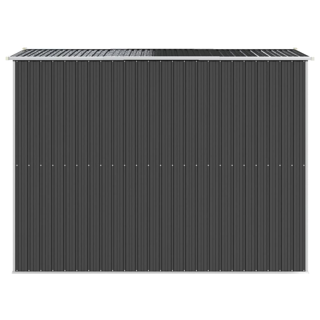 Capanno da Giardino Antracite 192x274x223 cm in Acciaio Zincato - homemem39