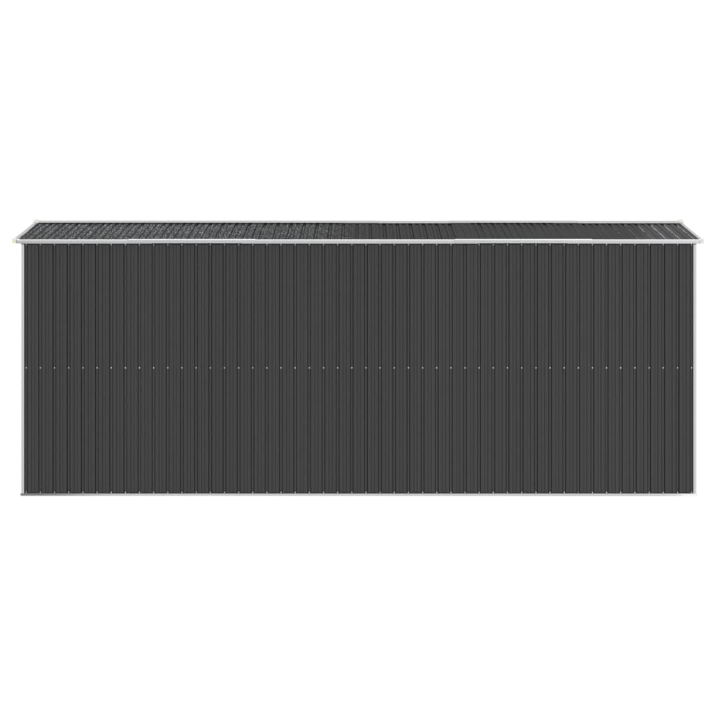 Capanno da Giardino Antracite 192x523x223 cm in Acciaio Zincato - homemem39