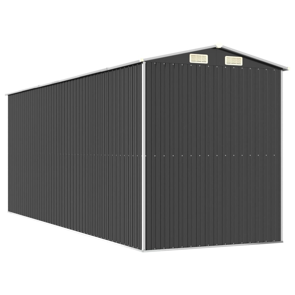 Capanno da Giardino Antracite 192x523x223 cm in Acciaio Zincato - homemem39