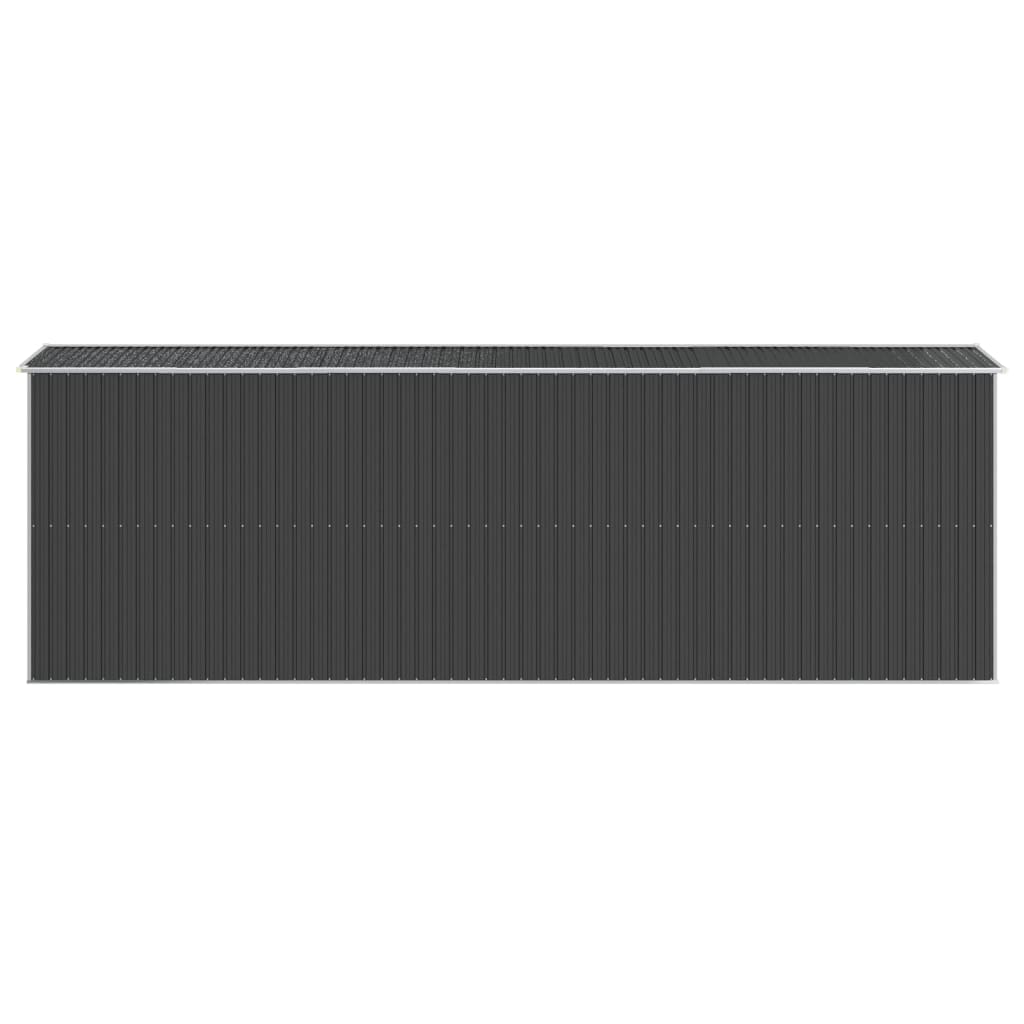 Capanno da Giardino Antracite 192x606x223 cm in Acciaio Zincato - homemem39