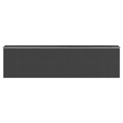 Capanno da Giardino Antracite 192x772x223 cm in Acciaio Zincato - homemem39