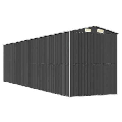 Capanno da Giardino Antracite 192x772x223 cm in Acciaio Zincato - homemem39