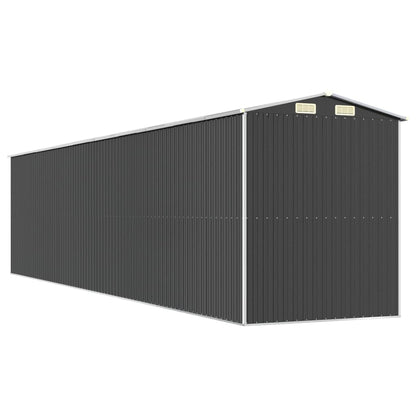 Capanno da Giardino Antracite 192x855x223 cm in Acciaio Zincato - homemem39