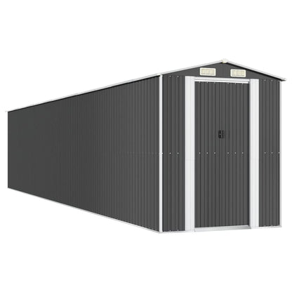 Capanno da Giardino Antracite 192x1021x223cm in Acciaio Zincato - homemem39