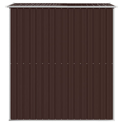 Capanno da Giardino Marrone Scuro 192x191x223cm Acciaio Zincato - homemem39