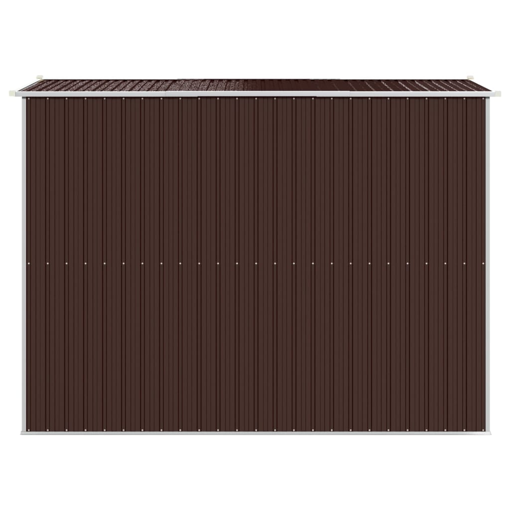 Capanno da Giardino Marrone Scuro 192x274x223cm Acciaio Zincato - homemem39