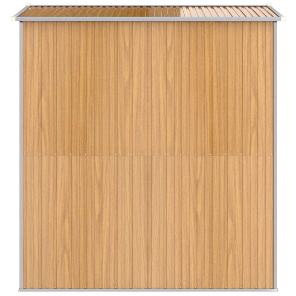 Capanno Giardino Marrone Chiaro 192x191x223 cm Acciaio Zincato | homemem39