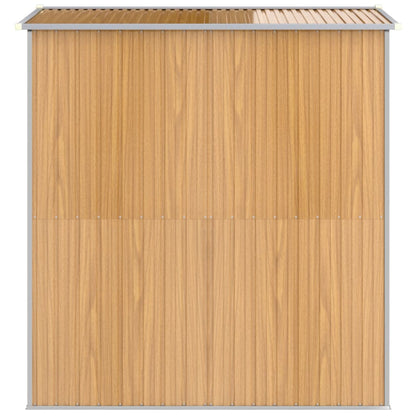 Capanno Giardino Marrone Chiaro 192x191x223 cm Acciaio Zincato | homemem39