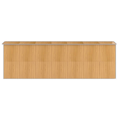 Capanno Giardino Marrone Chiaro 192x606x223 cm Acciaio Zincato - homemem39