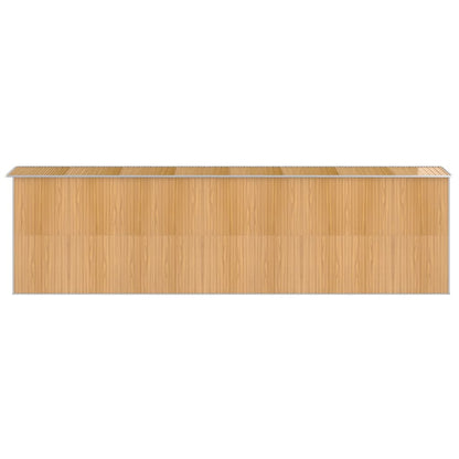 Capanno Giardino Marrone Chiaro 192x689x223 cm Acciaio Zincato - homemem39