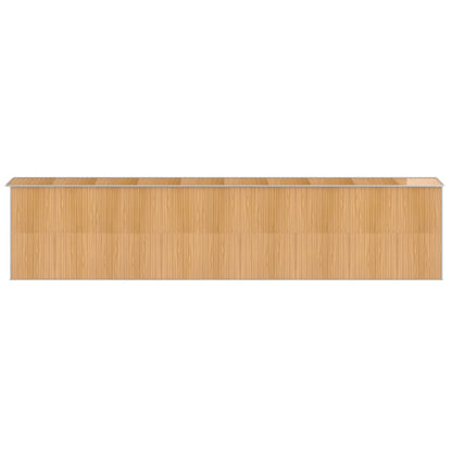 Capanno Giardino Marrone Chiaro 192x855x223 cm Acciaio Zincato - homemem39