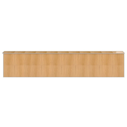 Capanno Giardino Marrone Chiaro 192x938x223 cm Acciaio Zincato - homemem39