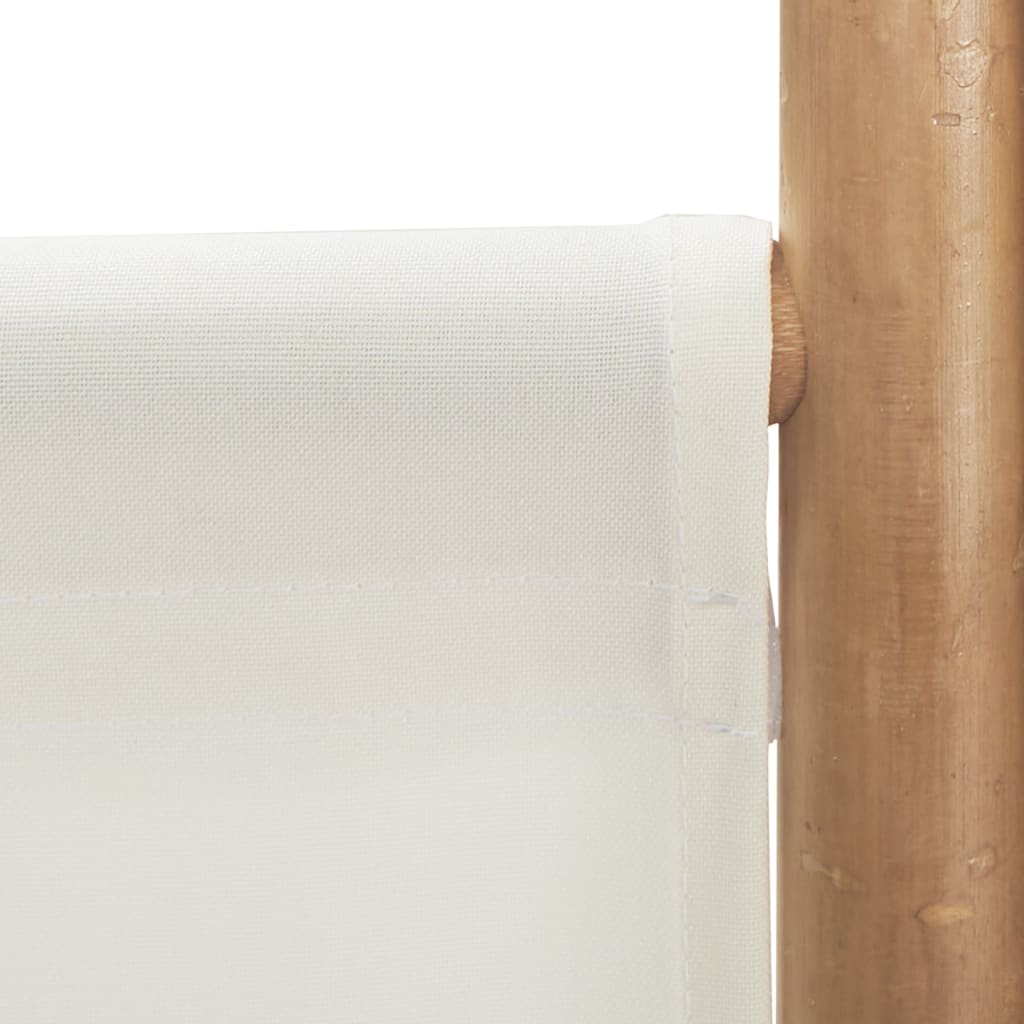 Divisorio Ambienti 3 Pannelli Pieghevole 120 cm Bambù e Tela | homemem39