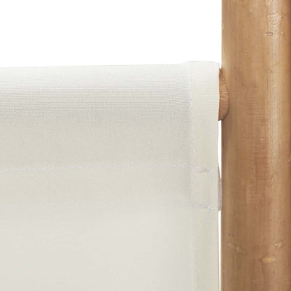 Divisorio Ambienti 6 Pannelli Pieghevole 240 cm Bambù e Tela | homemem39