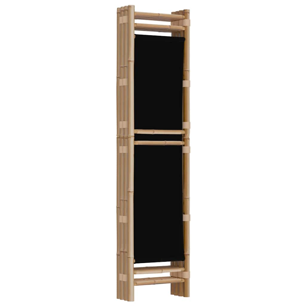 Divisorio Ambienti 4 Pannelli Pieghevole 160 cm Bambù e Tela | homemem39