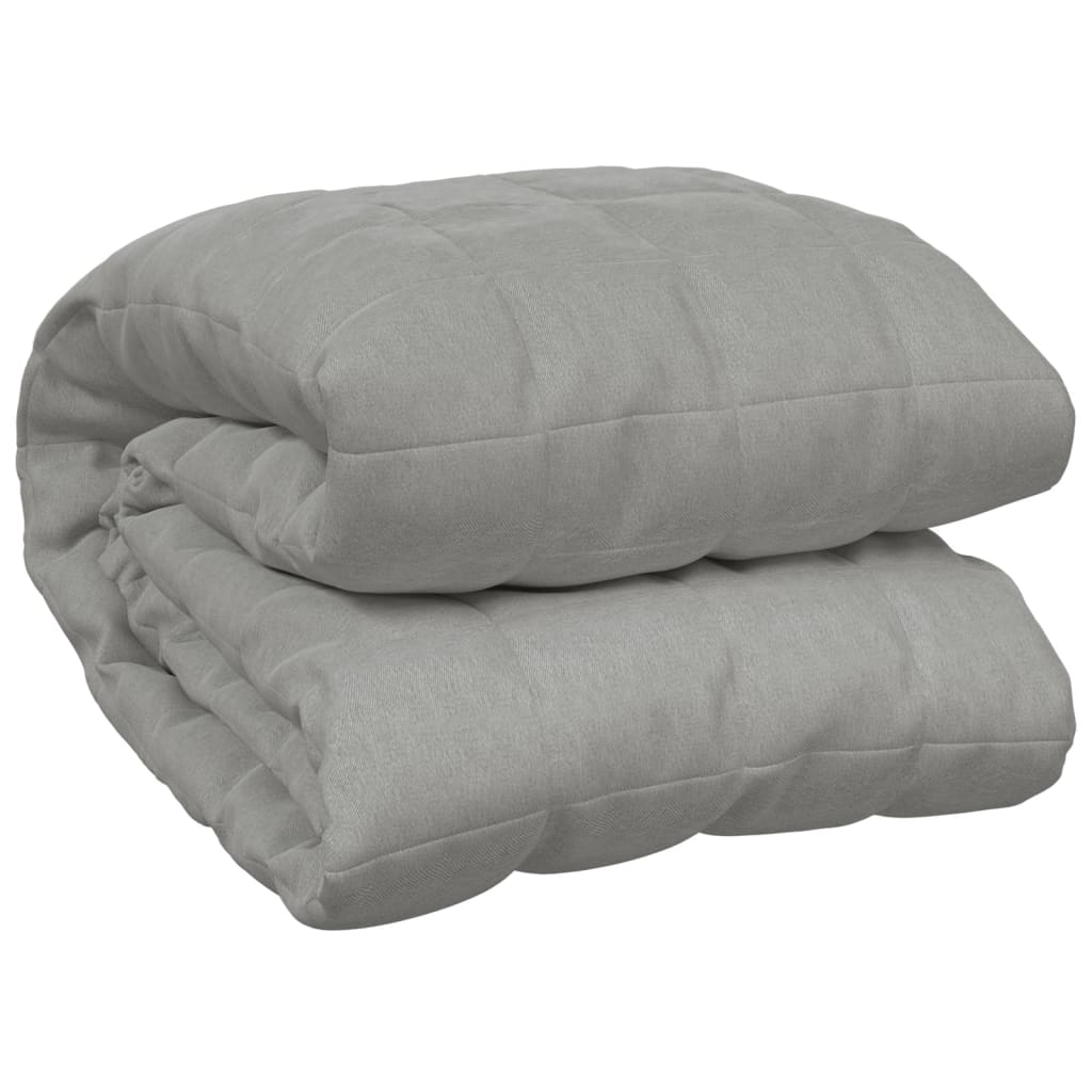 Coperta Ponderata Grigia 155x220 cm 11 kg Tessuto - homemem39