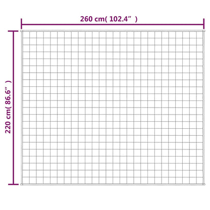 Coperta Ponderata Grigia 220x260 cm 15 kg Tessuto | homemem39
