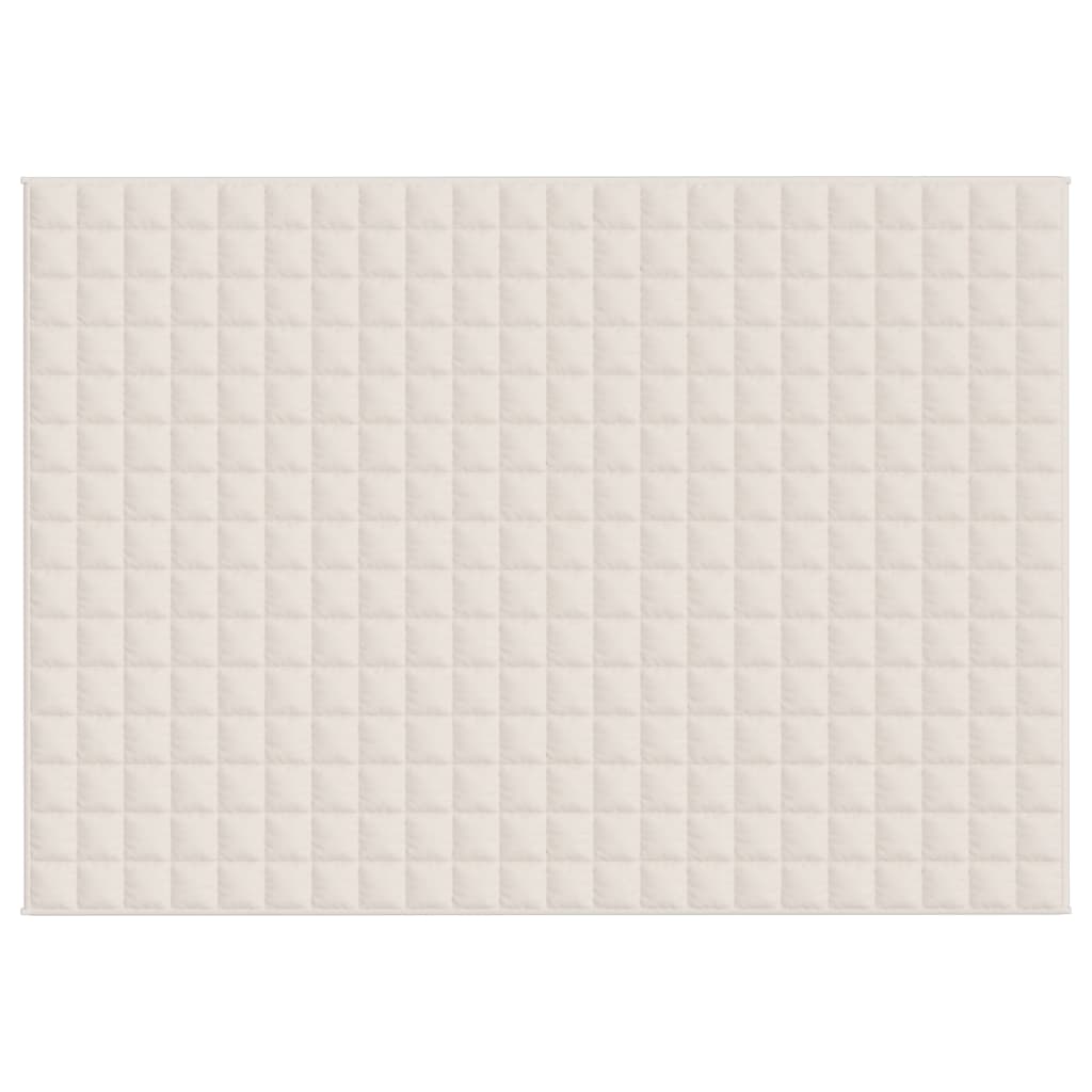 Coperta Ponderata Crema Chiaro 155x220 cm 7 kg Tessuto