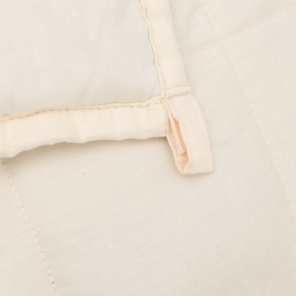 Coperta Ponderata Crema Chiaro 200x200 cm 9 kg Tessuto