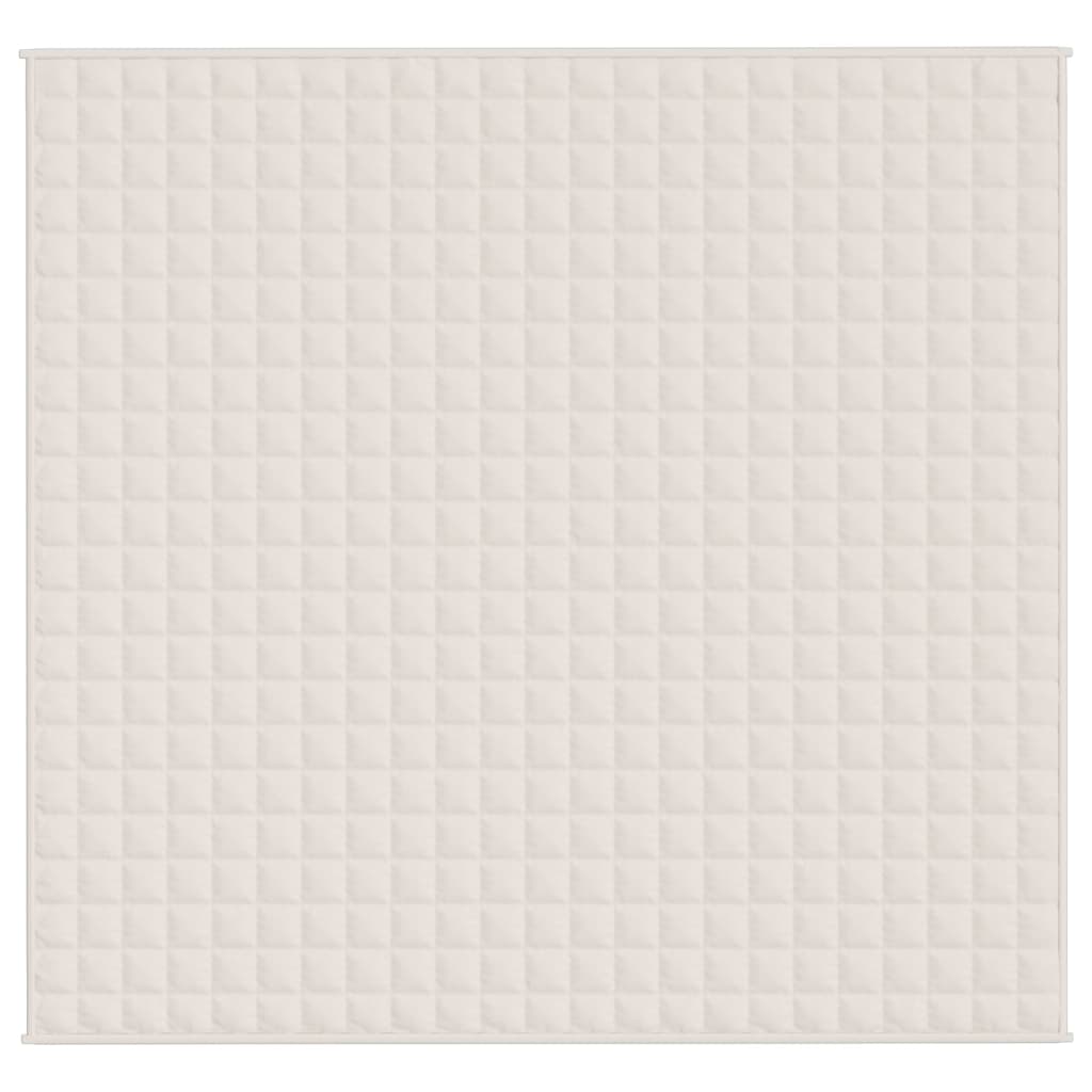 Coperta Ponderata Crema Chiaro 220x235 cm 11 kg Tessuto