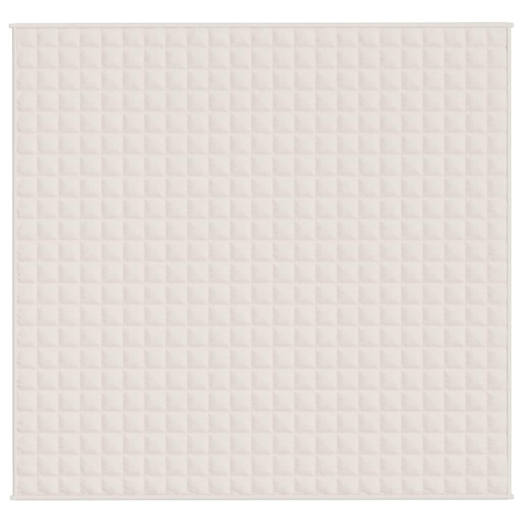 Coperta Ponderata Crema Chiaro 220x235 cm 11 kg Tessuto
