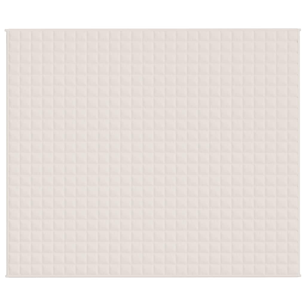 Coperta Ponderata Crema Chiaro 220x260 cm 15 kg Tessuto