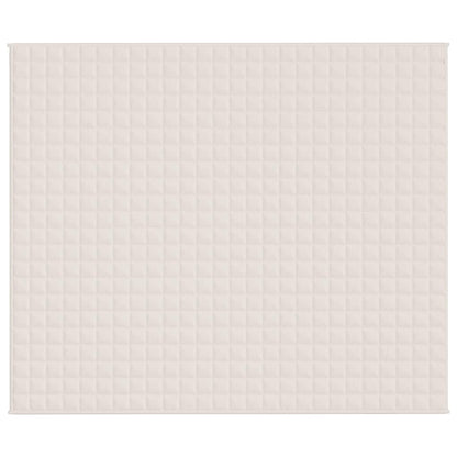 Coperta Ponderata Crema Chiaro 220x260 cm 15 kg Tessuto